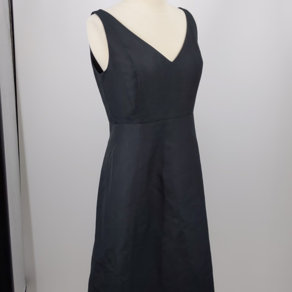 J Crew black lined cotton dress-sz 8